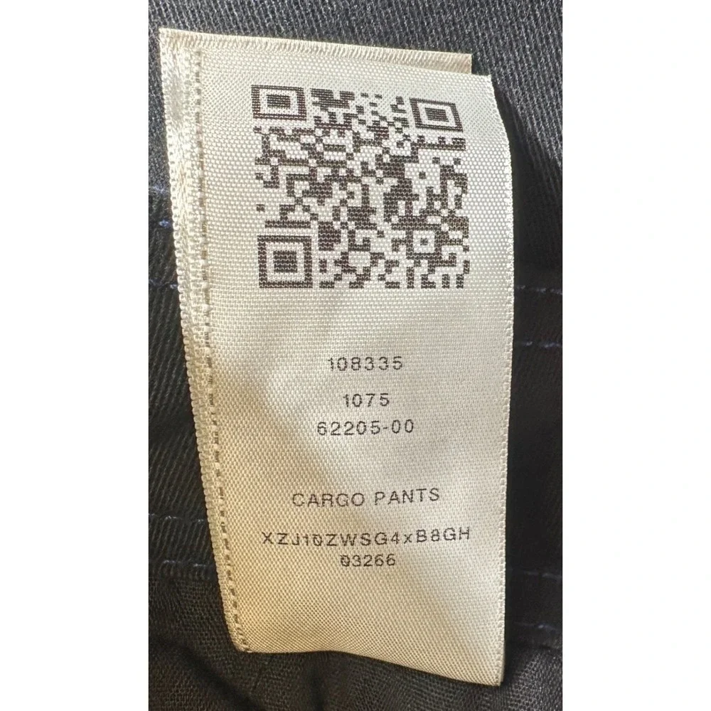 True Religion Mens Black Cargo Pants Sz 36 Relaxed Fit Stitch Detail MSRP‎ $159